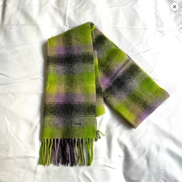 Lacoste 100% Wool Scarf - Picture 1 of 3